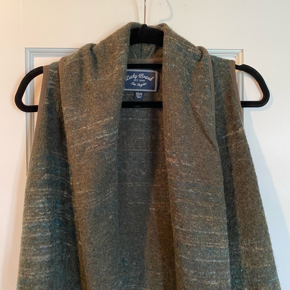 Lucky Brand long green vest